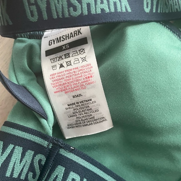 Gymshark Deep Green Strike Sports Bra with Cool Asymmetric Strap Details - Picture 6 of 7